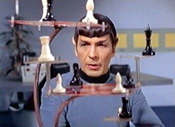 Mr Spock plays chess